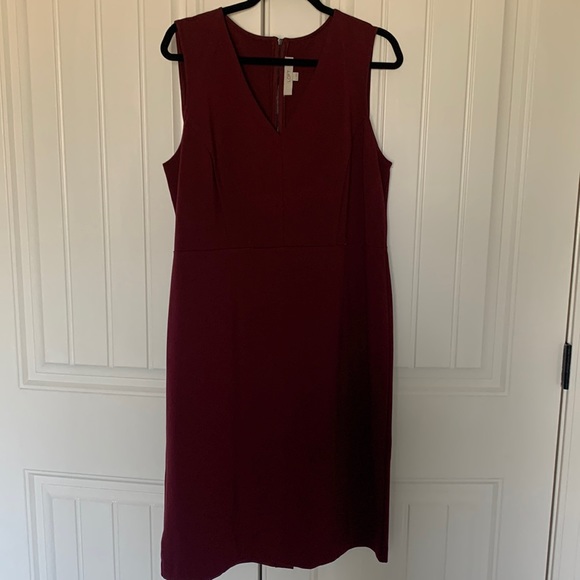 Loft Maroon Dress - Picture 1 of 6